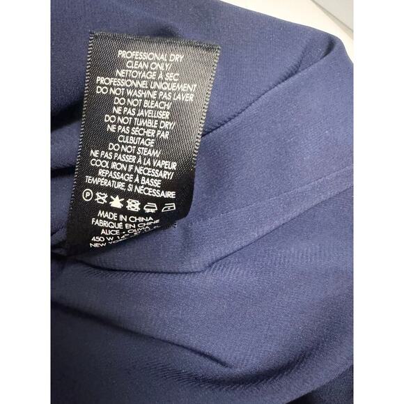 Alice + Olivia Sleeveless Sheath Dress in Navy Blue Size 0 Polyester - Picture 9 of 10